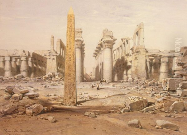 View of the Ruins of the Temple of Karnak - view 1