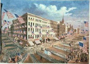 Departure of the 7th Regiment NYSM by George Hayward