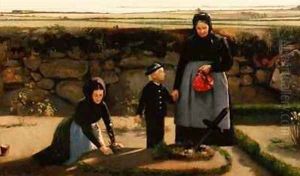 Visit to the Churchyard by Hans Christian Hansen