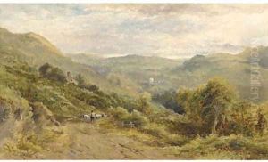 The valley of Varnun, Wales by William Hall