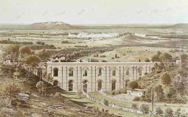Reconstruction of the Roman Aqueduct of Arcueil near Lutetia - view 1