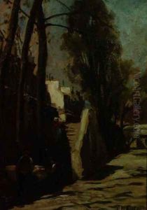Street Scene by Gwendoline Margaret Hopton