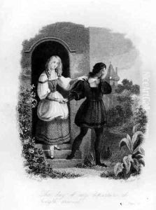 The Day of My Departure at Length Arrived frontispiece from Frankenstein by Mary Shelley 1797-1851 by Holst, Theodore M von