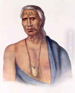 Lap Pa Win Soe a Delaware Chief by Gustavus Hesselius