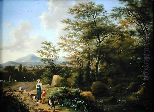 Landscape with Peasants and Goats - view 1