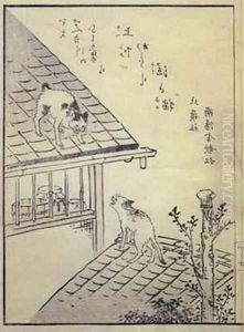 Two Cats on Roofs