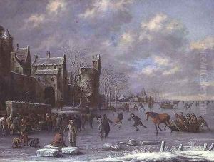 Winter Scene by Thomas Heeremans