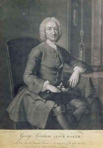 Portrait of George Graham 1673-1751 Clockmaker