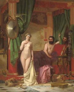 The myth of King Candaules by Charles Desire Hue