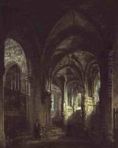 Interior of the Church of St Pierre Caen