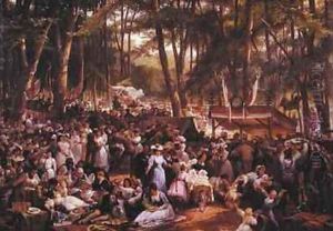 The Waldchestag in 1871 by Johann Heinrich Hasselhorst