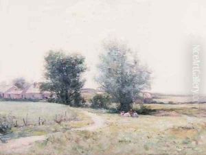 Children Picnicking in a Field by Joseph Henderson