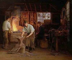 The Blacksmiths Shop by Albert Hayes