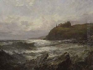Tantallon Castle East Lothian by Claude Hayes
