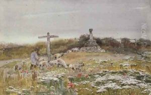 At the Crossroads by Claude Hayes