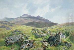 Landscape Snowdon by Frederick William Hayes