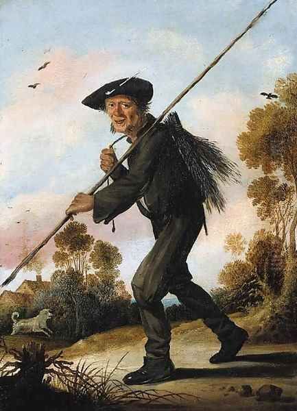 A chimneysweep in a landscape - view 1