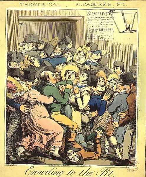 Crowding to the Pit from Theatrical Pleasures - view 1