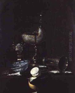 Still Life with Nautilus Shell Cup by Gerrit Willemsz. Heda