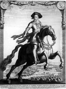 Gustavus Adolphus II King of Sweden on Horseback by Jacob van der Heyden