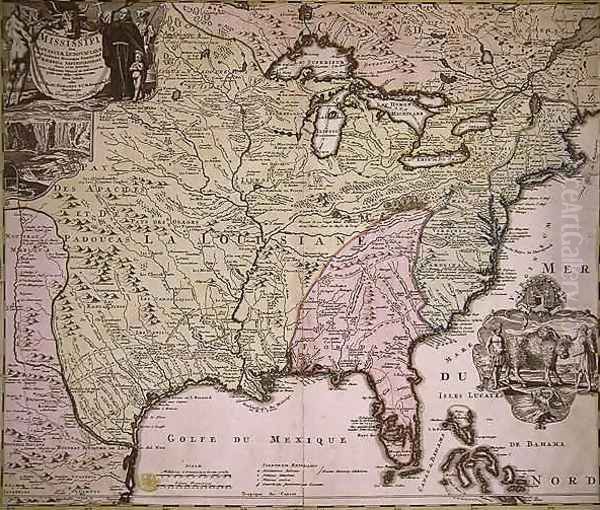 Map of Louisiana and Mississippi - view 1