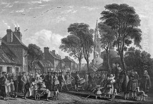 Tarbolton Procession of St James Lodge by David Octavius Hill