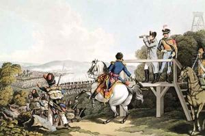 Bonaparte 1769-1821 Just before his Flight Viewing the Attack of his Imperial Guard Waterloo by George Hum