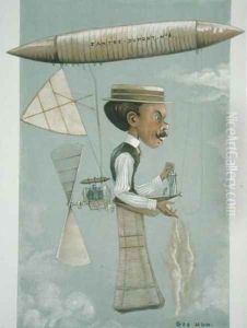 Alberto Santos Dumont 1873-1932 by George Hum