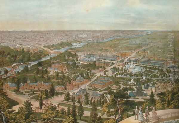 Birds Eye View of the Centennial Philadelphia - view 1