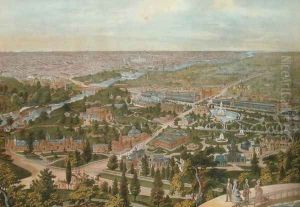 Birds Eye View of the Centennial Philadelphia