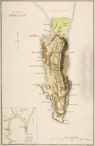 The Rock of Gibraltar by W Hughes
