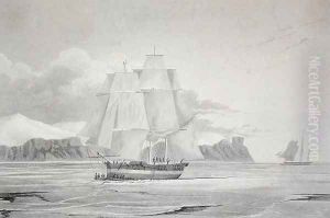 Sailing through young ice by Hoppner, Captain