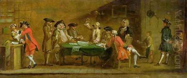 Figures in a Tavern or Coffee House - view 1
