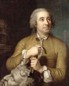 The Sculptor Johann August Nahl the Elder by Emanuel Handmann