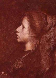 Study of a Young Girl by Herbert Johnson Harvey