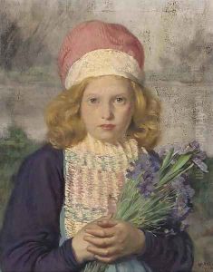 The flower gatherer by Herbert Johnson Harvey