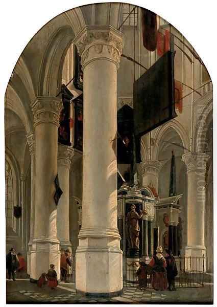 The interior of the New Church with the Tomb of Willem the Silent, Delft - view 1