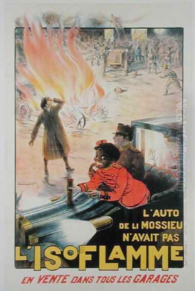 Poster advertising the Isoflamme Extinguisher - view 1