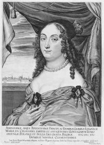Maria Ludwiga Gonzaga 1611-67 Queen of Poland by Willem (Wilhelm) Hondius