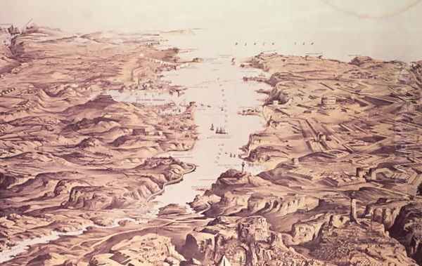Panoramic View of the North and South sides of the Harbour and Port of Sebastopol - view 1