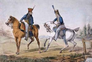 Officers of the 10th and 18th Hussars by Hull, Edward
