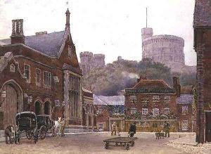 South West Station and Round Tower from Windsor by George Moore Henton