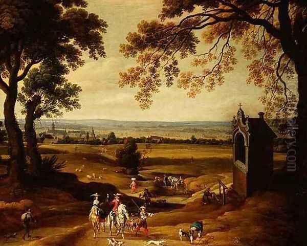 Landscape with Brussels in the distance - view 1