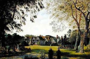 View of Speke Hall from the South West by William Gavin Herdman