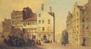 In Edinburgh, the High Street, Leith Wynd and Canongate by William Gavin Herdman