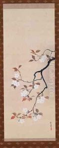 Hanging Scroll Depicting Cherry Blossoms