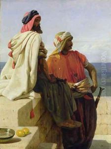 Saracens in front of their Position by Wilfred Vincent Herbert