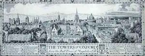 The Towers of Oxford from the Bell Tower of Magdalen College by Edmund Hart