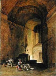 An Osteria by Carl Wilhelm von Heidick