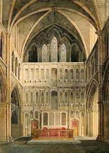 Interior of St Saviour Southwark